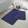 Bath Mat Set 2 Piece Greek Super Soft Bath Mat Pedestal Mat Non Slip Rubber Back