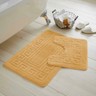 Bath Mat Set 2 Piece Greek Super Soft Bath Mat Pedestal Mat Non Slip Rubber Back