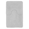 Bath Mat Set 2 Piece Greek Super Soft Bath Mat Pedestal Mat Non Slip Rubber Back