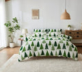 Teddy Fleece Winter Tree Duvet Quilt Cover Bedding Set