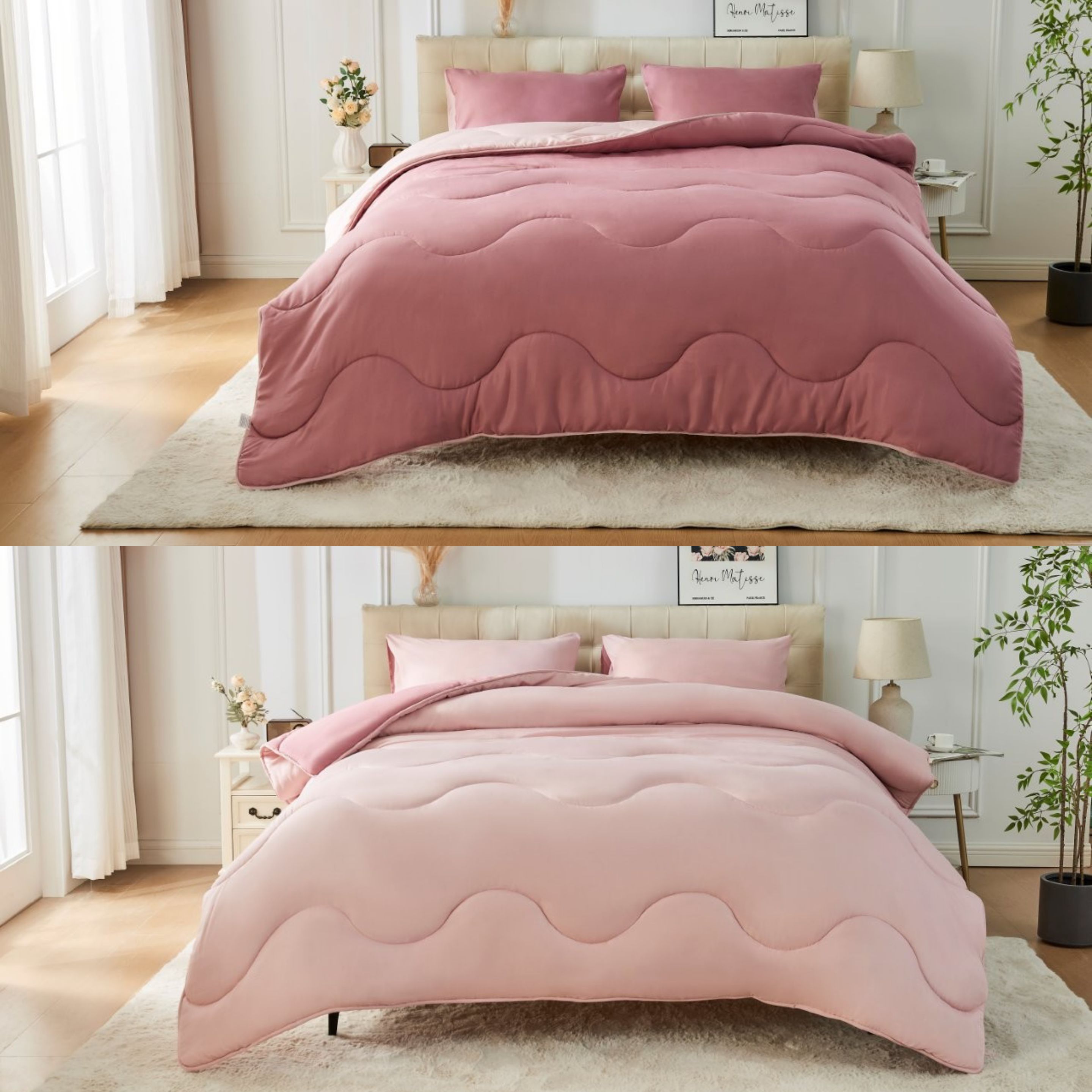 Coverless Duvet Quilt 10.5 Tog Super Soft Reversible Bedding Single Double King