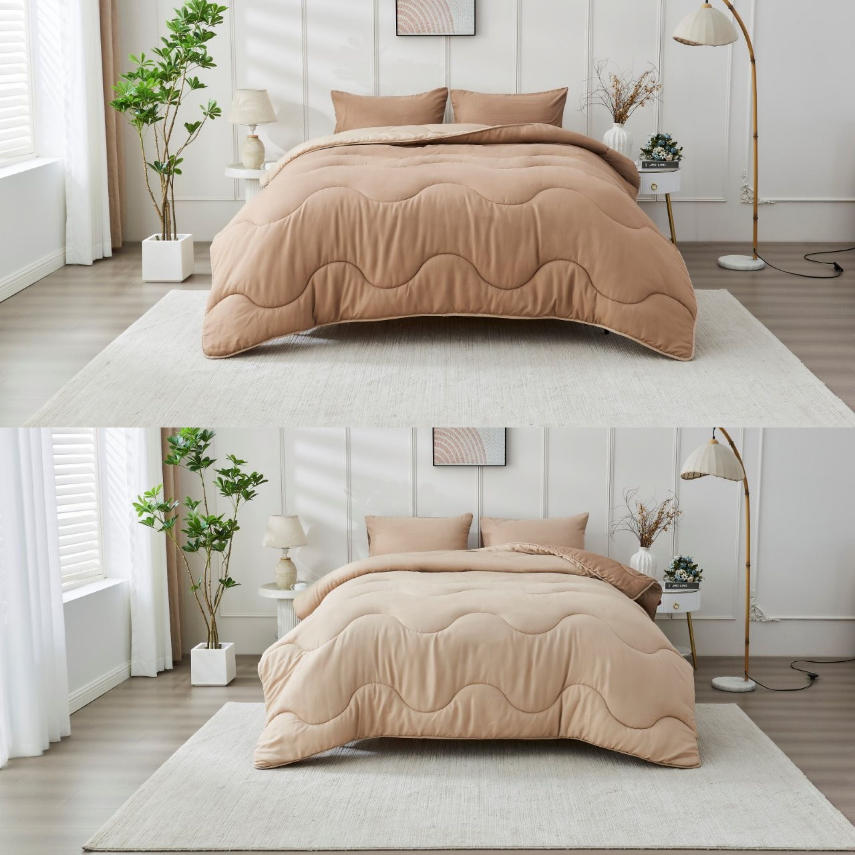 Coverless Duvet Quilt 10.5 Tog Super Soft Reversible Bedding Single Double King