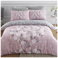 Ditsy Heart Duvet Quilt Cover & Pillow Case Bedding Set Blush Pink