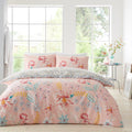 Stella Paisley Floral Flower Duvet Quilt Cover & Pillow Case Bedding Set Pink
