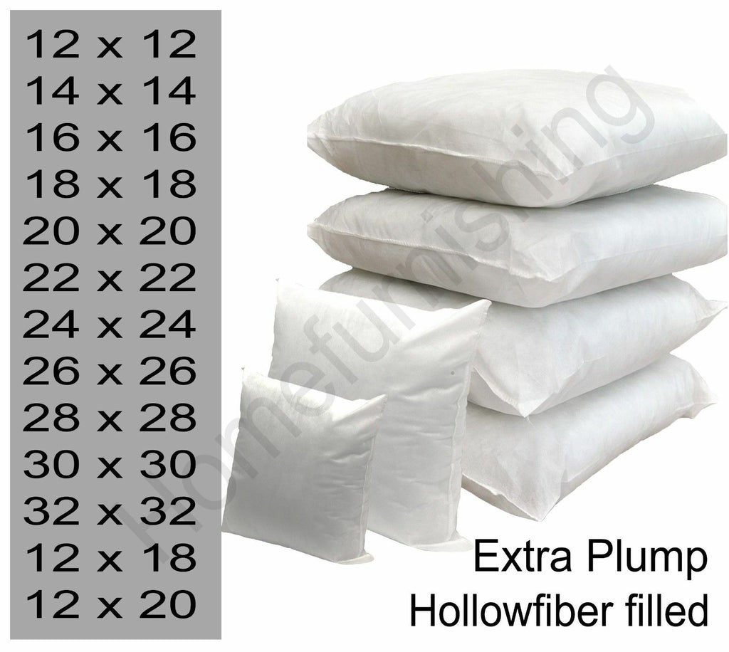 Filled Cushion Inner Inserts Pads Large Hollowfibre 18 22 24 26 28 30 Inch Cover