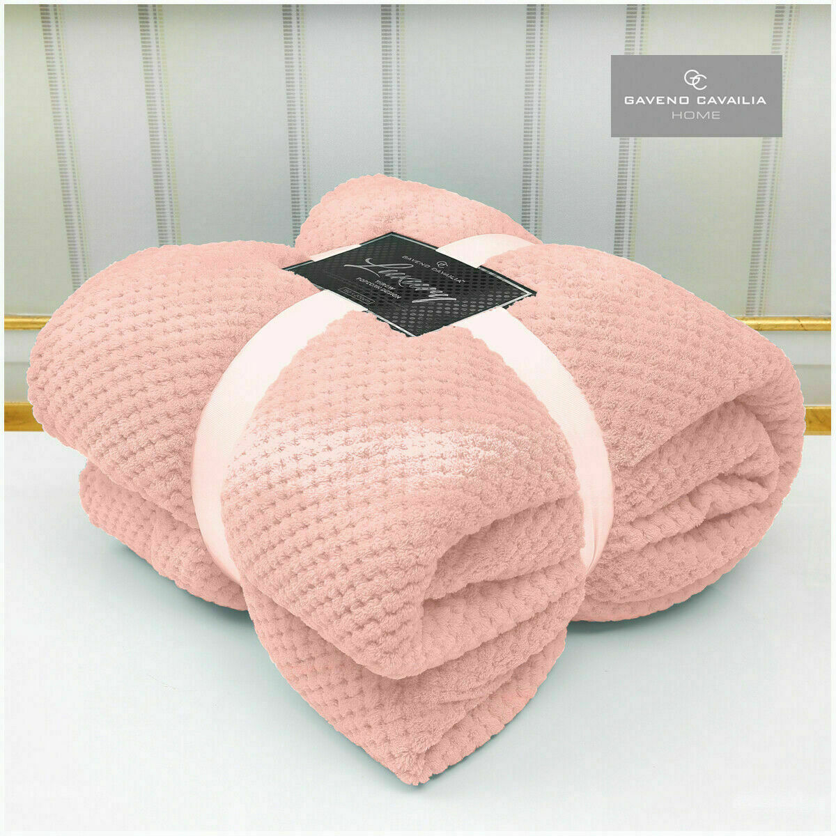 Luxury Popcorn Throw Fleece Warm Soft Large Blanket Sofa Bed Double King Size
