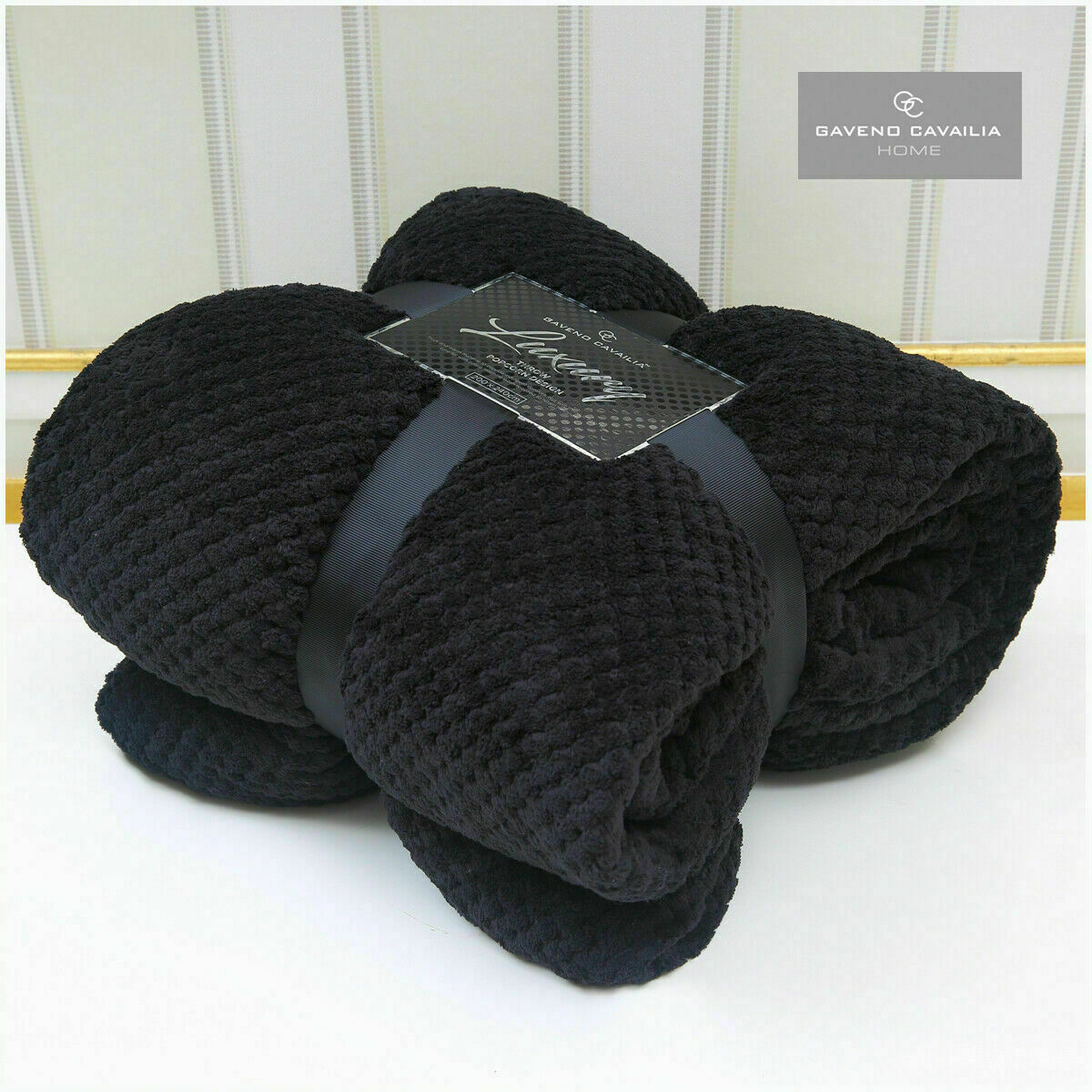 Luxury Popcorn Throw Fleece Warm Soft Large Blanket Sofa Bed Double King Size