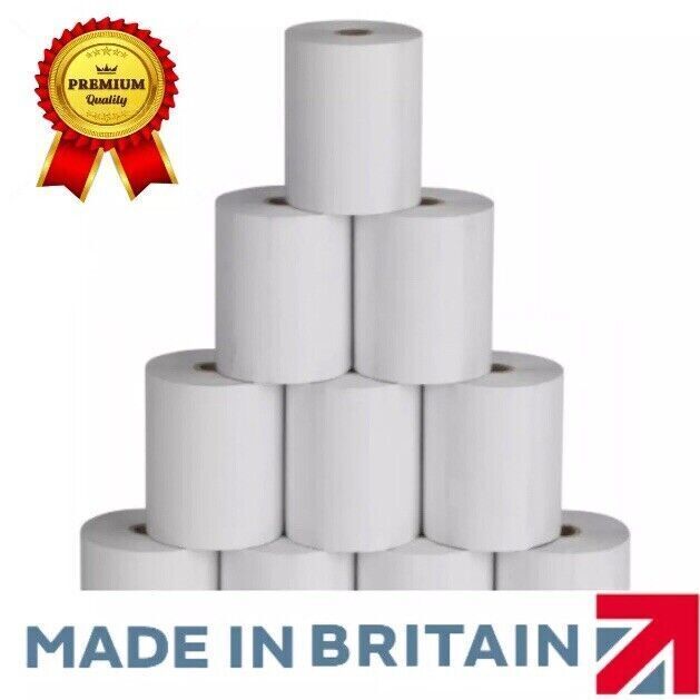 80x70mm X (20 Rolls) Thermal Paper Till Roll Epos Machine Just-Eat SPECIAL OFFER
