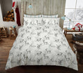 Darlington Stag Duvet Quilt Cover & Pillow Case Bedding Set White