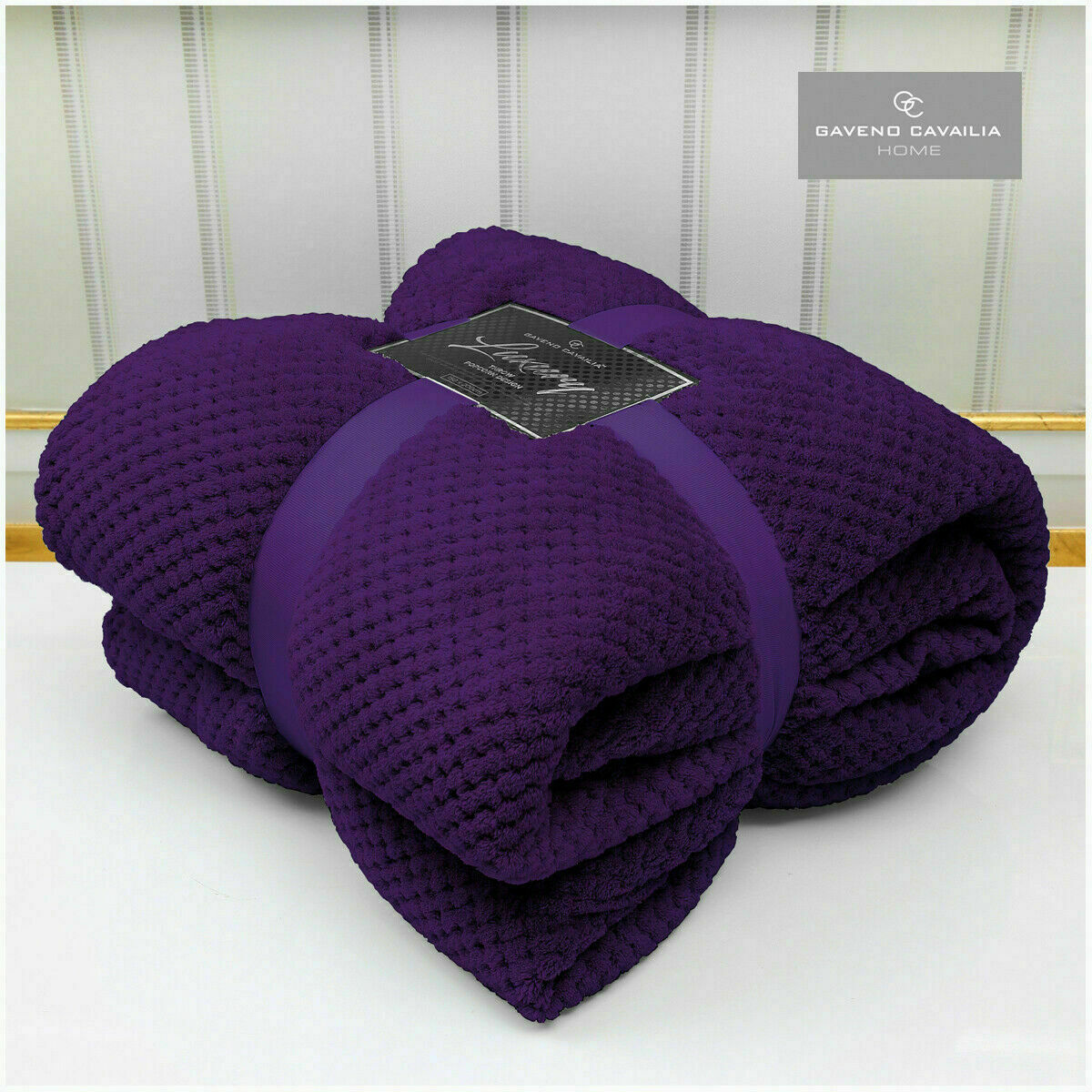 Luxury Popcorn Throw Fleece Warm Soft Large Blanket Sofa Bed Double King Size