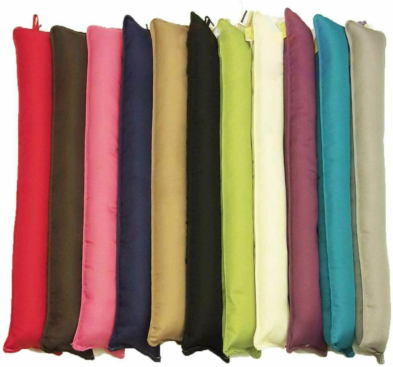 New Fabric Draught Excluder Draft Insulator Doors Windows Hallway Energy Savers