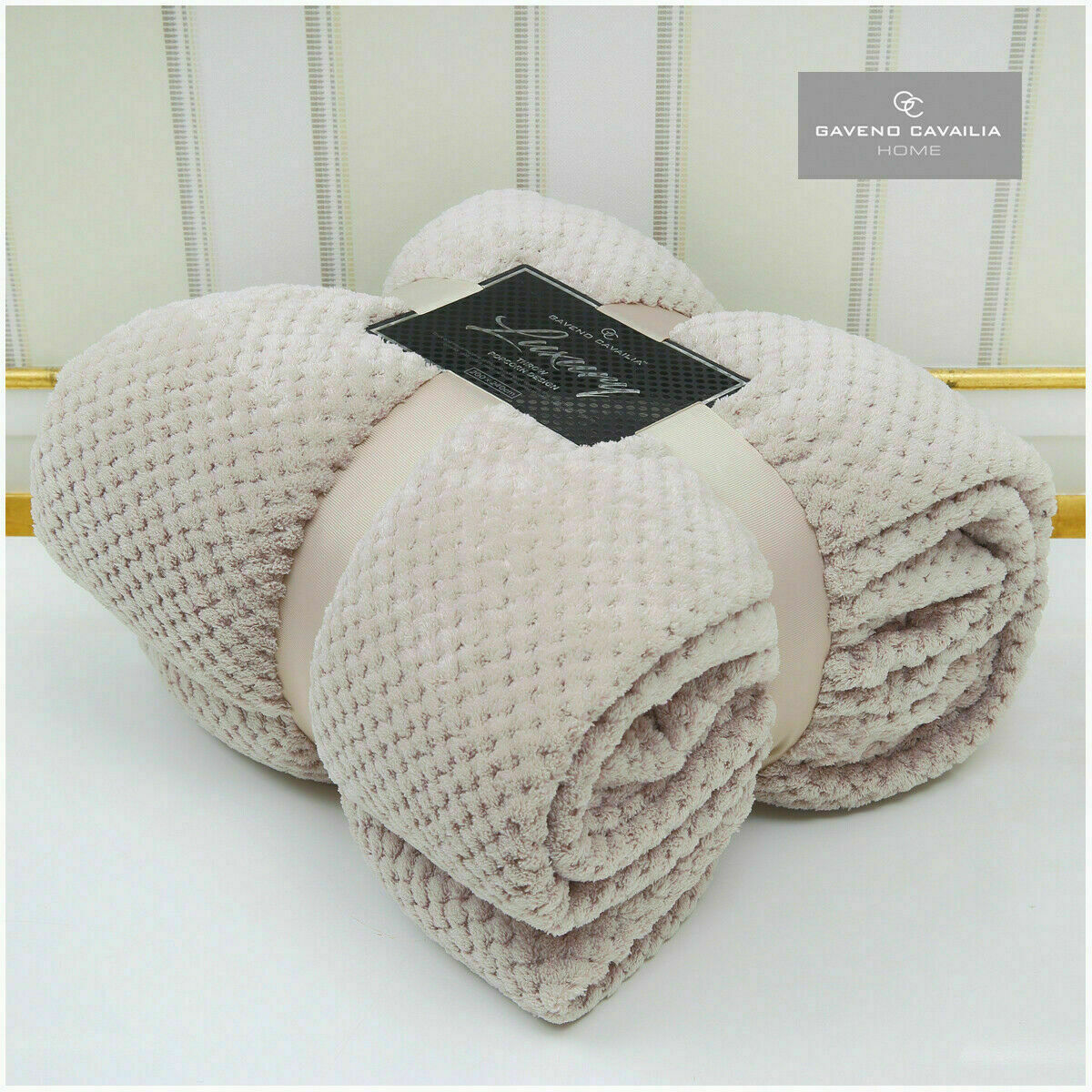 Luxury Popcorn Throw Fleece Warm Soft Large Blanket Sofa Bed Double King Size