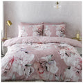 Ariana Flower Floral Duvet Quilt Cover & Pillow Case Bedding Set Blush Pink