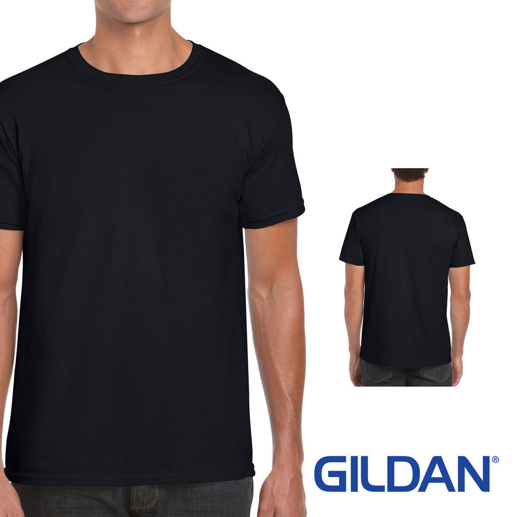 Gildan Mens Softstyle Ringspun Short Sleeve Plain Crewneck Cotton T Shirt Lot