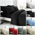 200 Thread Count 100% Egyptian Cotton Satin Stripes Duvet Cover Set / Sheet