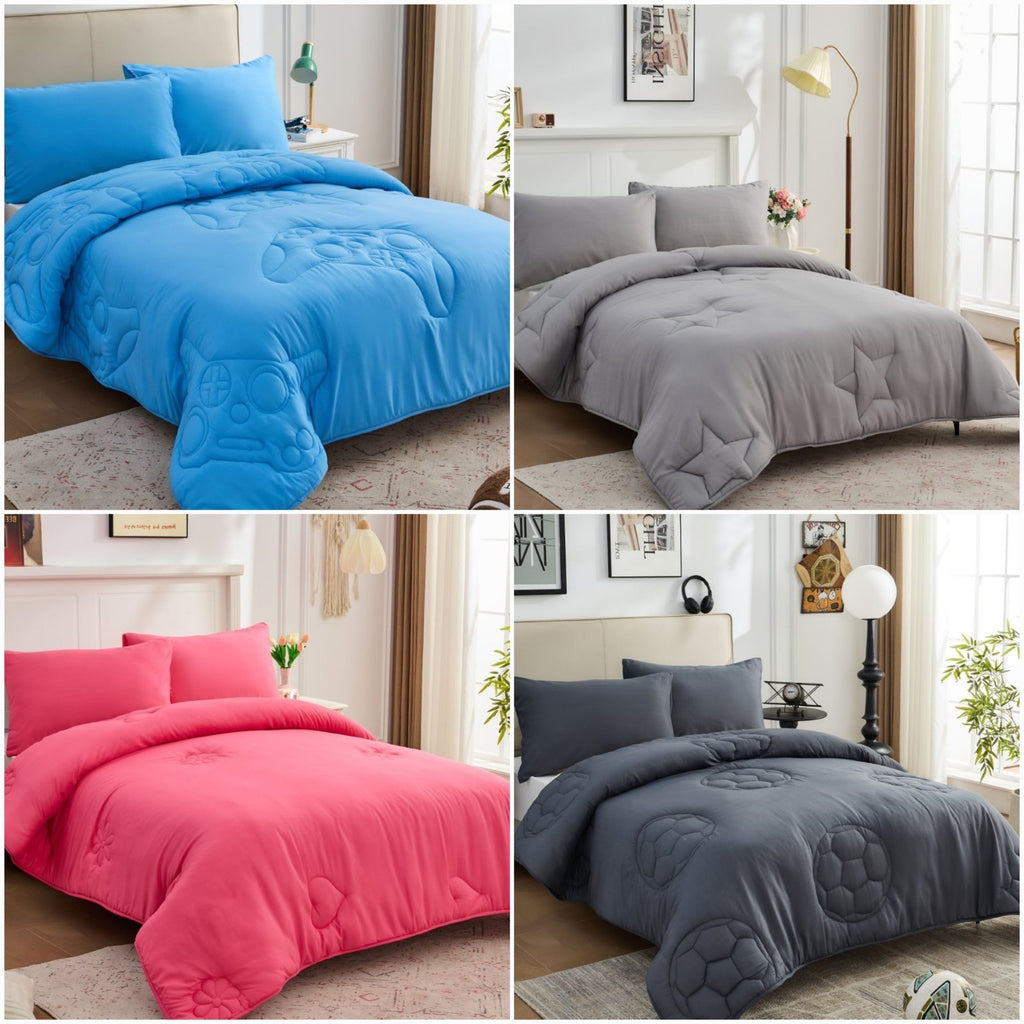 Coverless Duvet Quilt 10.5 Tog Super Soft Reversible Bedding Single Double King