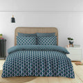 Tylan Reversible Duvet Quilt Cover & Pillow Case Bedding Bed Set Blue
