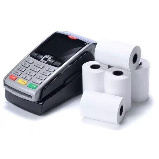 57x40mm X (20 or 100 Rolls) Thermal Paper Credit Card Machine Till Roll