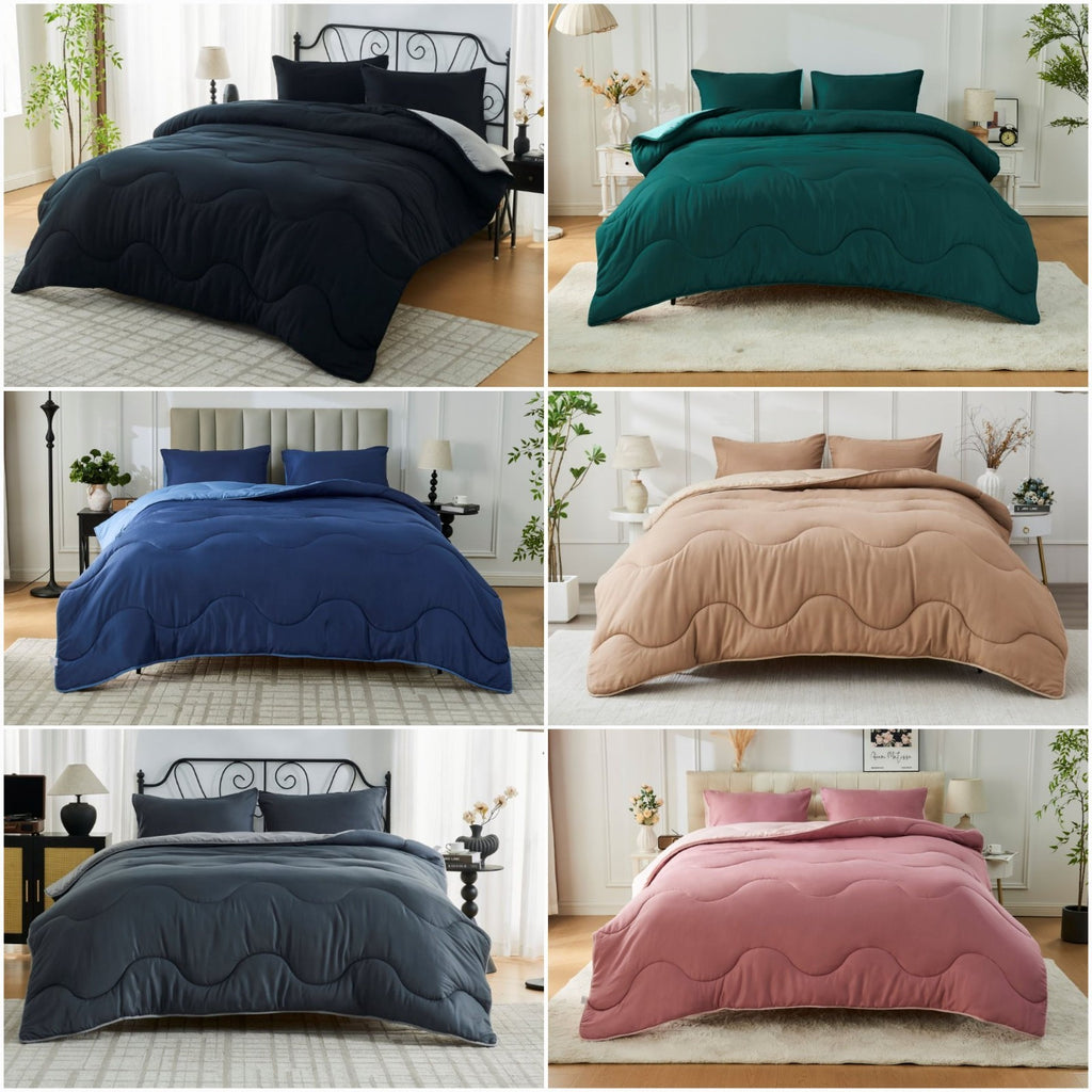 Coverless Duvet Quilt 10.5 Tog Super Soft Reversible Bedding Single Double King