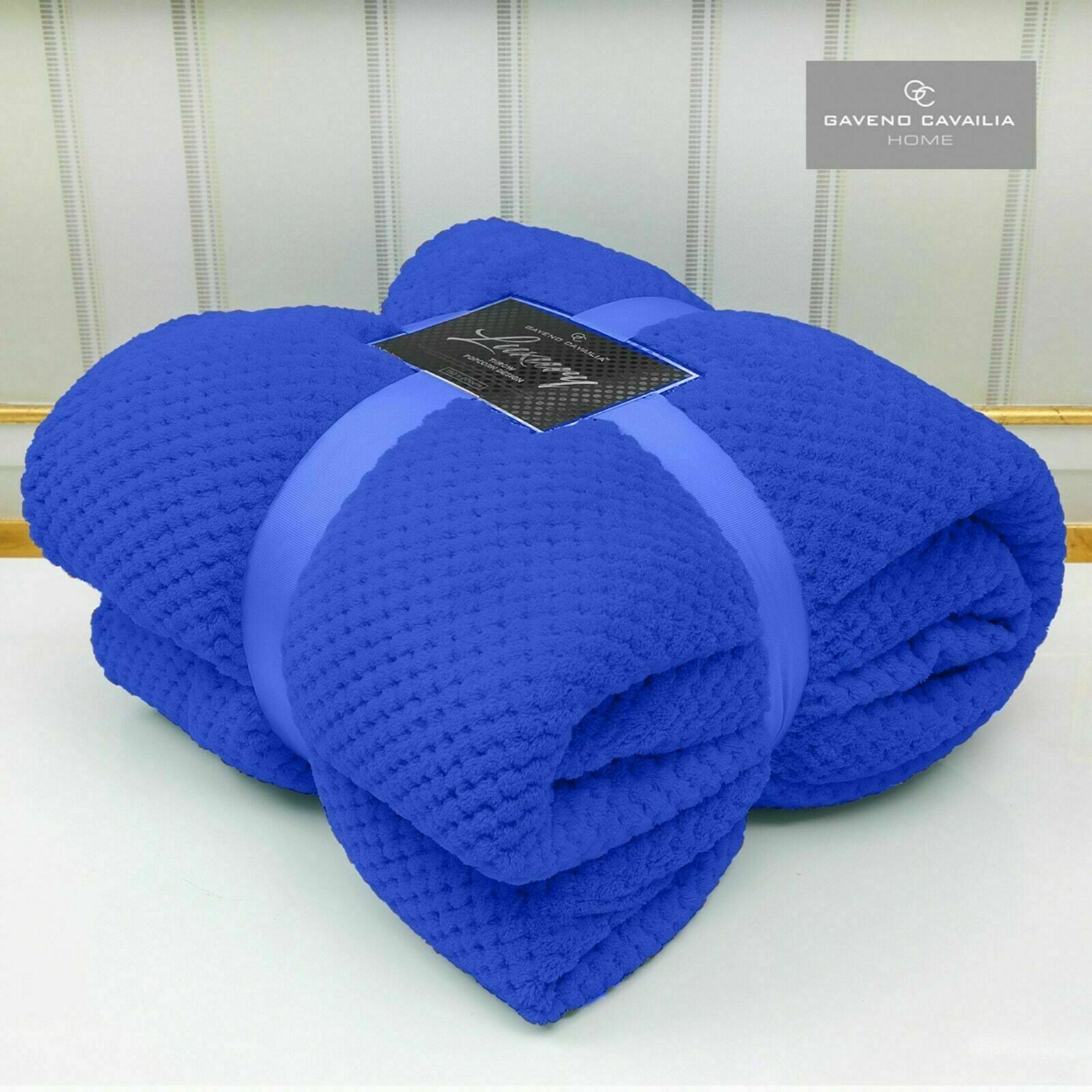 Luxury Popcorn Throw Fleece Warm Soft Large Blanket Sofa Bed Double King Size