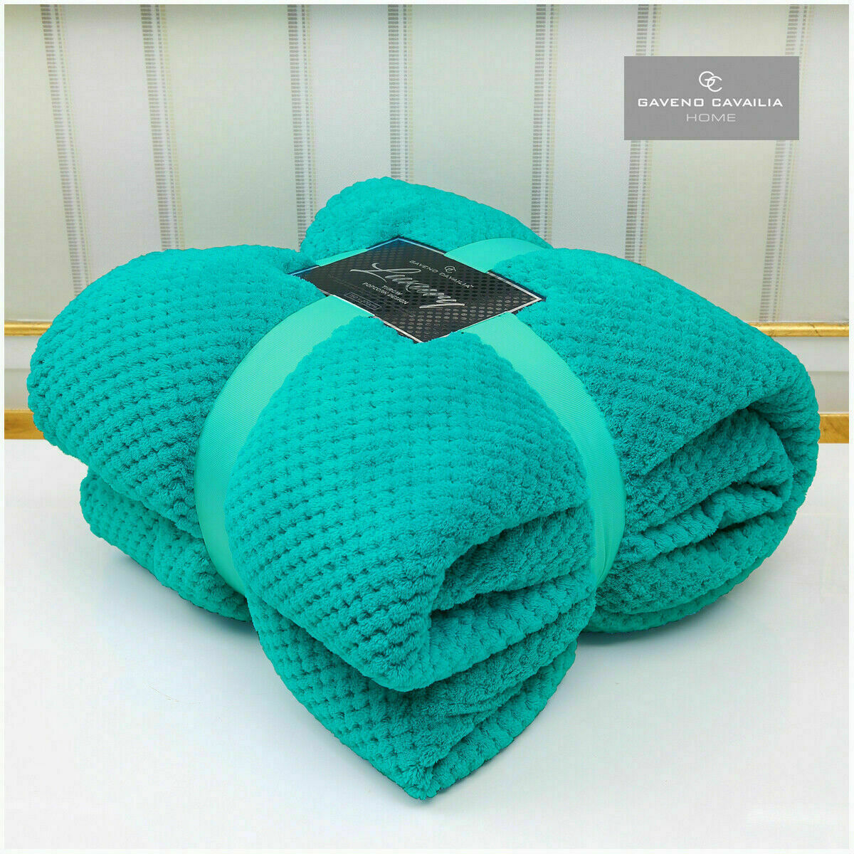 Luxury Popcorn Throw Fleece Warm Soft Large Blanket Sofa Bed Double King Size