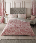 Bellerose Rose Pink Floral Flower Duvet Quilt Cover Bedding Set & Pillowcases