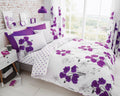 Poppy Floral Polka Dot Duvet Quilt Cover & Pillow Case Bedding Set Yellow Red