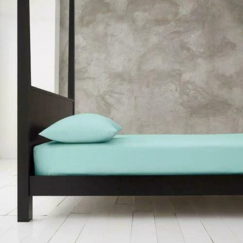 Extra Deep 40cm Fitted Bed Sheet Cotton Rich Super Soft 28 Colours