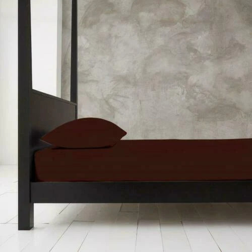 Extra Deep 40cm Fitted Bed Sheet Cotton Rich Super Soft 28 Colours