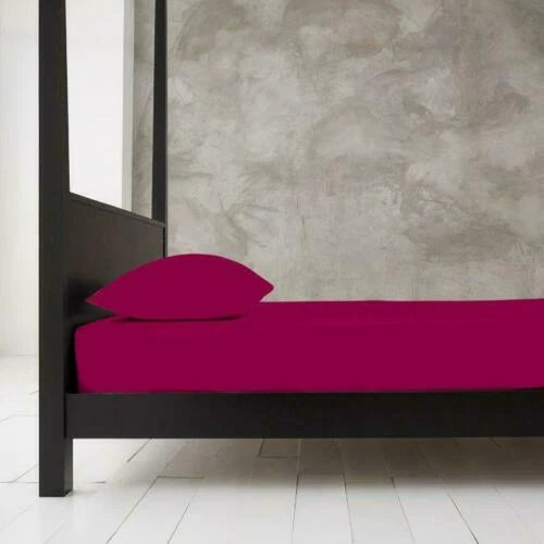 Extra Deep 40cm Fitted Bed Sheet Cotton Rich Super Soft 28 Colours