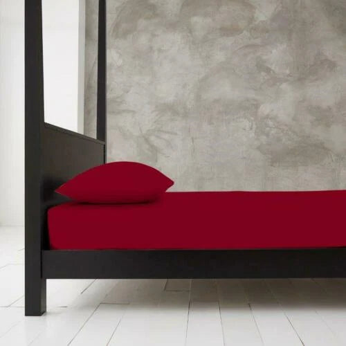 Extra Deep 40cm Fitted Bed Sheet Cotton Rich Super Soft 28 Colours