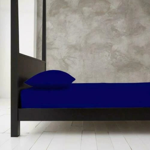Extra Deep 40cm Fitted Bed Sheet Cotton Rich Super Soft 28 Colours