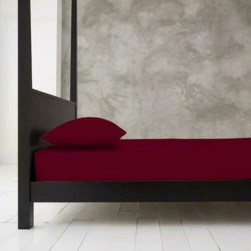 Extra Deep 40cm Fitted Bed Sheet Cotton Rich Super Soft 28 Colours